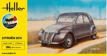 Maquette voiture de collection : Citroën 2cv - 1/43 - Heller 56175