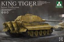 Maquette véhicule militaire : Char lourd SdkFZ, 182 King Tiger - Initial production 4 in 1 - 1/35 - Takom 02096