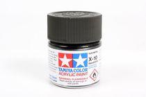 Peinture pour maquettes - X10 GRIS ACIER brillant - XL 23 ml - Tamiya 81010