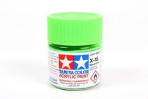 Peinture pour maquettes - X15 VERT PALE brillant - XL 23 ml - Tamiya 81015