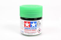 Peinture pour maquettes - X25 VERT TRANSLUCIDE - XL 23 ml - Tamiya 81025