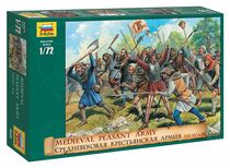 Figurines soldats : Paysans soldats Moyen-Âge - 1/72 - Zvezda 8059