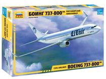 Maquette d'avion civil : Boeing 737-800 - 1/144 - Zvezda 7019 07019