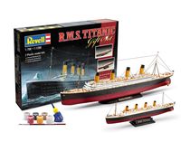 Maquette bateau de croisière : Coffret cadeau : 2 R.M.S. TITANIC - 1/700 1/1200 - Revell 5727 05727
