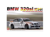 Maquette voiture : BMW 320si E90 WTCC Vainqueur Brands Hatch 2008 1/24 - Nunu PN24037