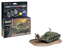 Maquette char : Model set T-34/76 Modell 1940 - 1:76 - Revell 63294