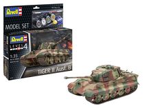 Maquette char d'assaut : Model set Tiger II Ausf.B (Henschel Turret) - 1/35 - Revell 63249