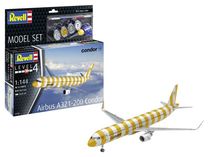 Maquette avion civil : Model set Airbus A321-200 "Condor" 1/144 - Revell 63788