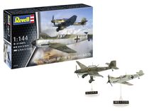 Maquettes avions : Messerschmitt Bf109E & Junkers Ju87B Stuka 1/144 - Revell 03770