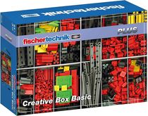 Coffret de pièces de maquette pour enfant : Creative box basic - Fischer Technik 554195