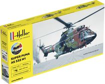 Maquette hélicoptère : Super Puma AS332 M1 - 1/72 - Heller 56367