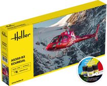 Maquette hélicoptère : AS350 B3 Ecureuil 1/48 - Heller 56490