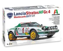 Maquette de la Lancia Stratos HF Gr.4 Monte Carlo Rally 1977 1/12 - Italeri 4714