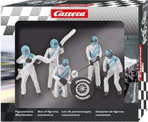 Figurines Slot Car : Set de mécaniciens argent - Carrera 20021133