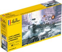Maquette militaire : LCVP Landungsboot + Figurines - 1:72 - Heller 79995