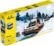Maquette militaire de char : Starter kit Gepard 1/35 - Heller 57127