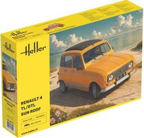 Maquette voiture : Renault 4 TL/GTL Sun Roof au 1/24 - Heller 82704