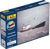 Maquette bateau : Starter Kit VOLONTAIRE + MARIE JEANNE Twinset - 1:200 - Heller 55604