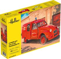 Maquette voiture de collection : Citroen 2CV Fourgonnette AK 250 1/24 - Heller 82701