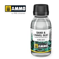 Outils de modélisme : Colle sable et gravier 100 ml - AmmoMig 2012
