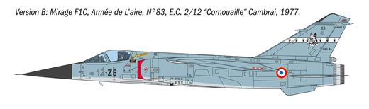 Maquette d'avion militaire : Mirage F1 C/CR 1/48 - Italeri 2839