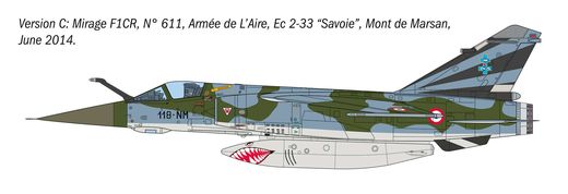 Maquette d'avion militaire : Mirage F1 C/CR 1/48 - Italeri 2839