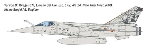 Maquette d'avion militaire : Mirage F1 C/CR 1/48 - Italeri 2839