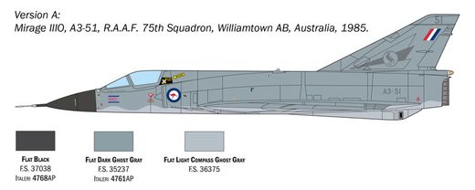Maquette militaire : Mirage III E 1/48 - Italeri 2816