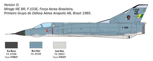 Maquette militaire : Mirage III E 1/48 - Italeri 2816