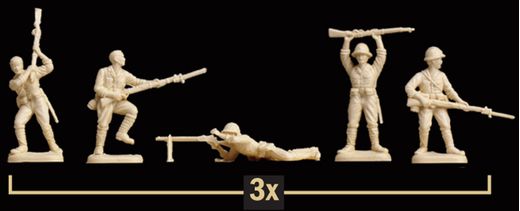 Figurines militaires : Soldats de l'Infanterie Japonaise - 1:72 - Italeri 6170