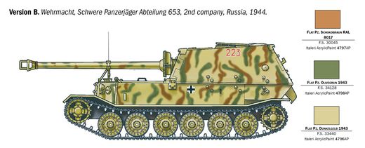 Maquette militaire : Panzerjäger Tiger (P) Elefant 1/35 - Italeri 0211