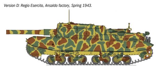 Maquette militaire : Char Semovente M43 da 105/25 Bassoto 1/35 - Italeri 6751 06751