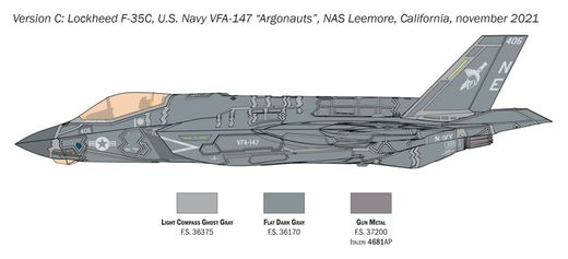 Maquette militaire : F-35C Lightning II "Catobar" 1/72 - Italeri 1469