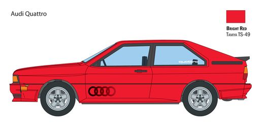 Maquette voiture : Audi Quattro 1/24 - Italeri 3671