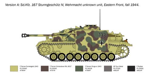 Maquette militaire : Sd. Kfz. 167 SturmGeschutz IV 1/35- Italeri 0223