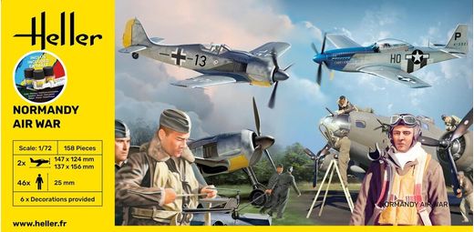 Maquette diorama militaire : Bataille aérienne de Normandie 1/72 - Heller 50329