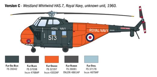 Maquette militaire : Hélicoptère HAS22 / HO4S-3 / H-19 - Italeri 1476