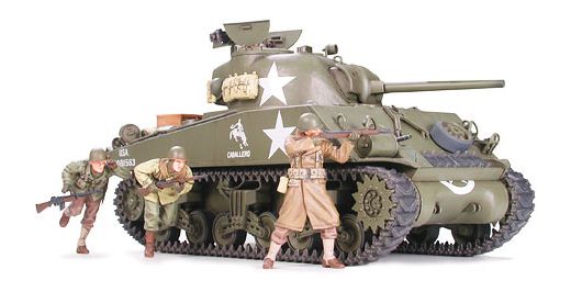 Maquette militaire : Char d'assaut US Sherman M4A3 75 mm - Tamiya 35250