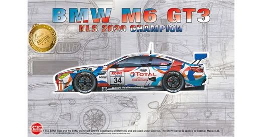 Maquette voiture : BMW M6 Gt3 2020 NLS winner 1/24 - Nunu PN24042