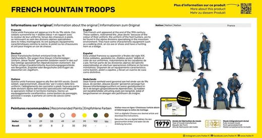 Figurines militaires : Starter Kit Troupes françaises de montagne 1/35 - Heller 57223