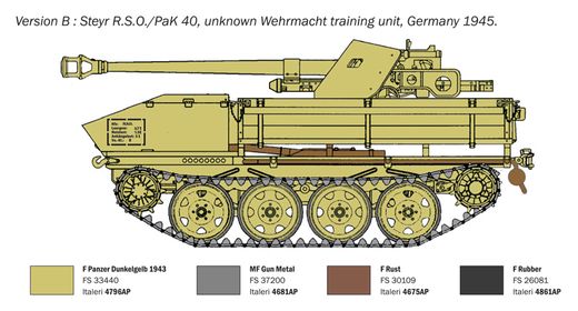 Maquette militaire : Tank RSO avec PAK40 1/35 - Italeri 0355