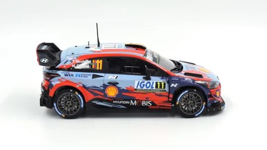 Maquette voiture de course : Hyundai I20 Coupe WRC Tour de Corse 2019 ‐ 1/24 - Belkits 014