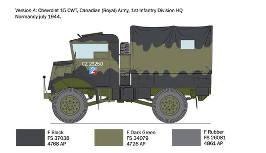 Maquette militaire : Chevrolet 15 CWT 1/35 - Italeri 0233