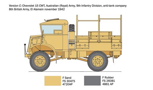 Maquette militaire : Chevrolet 15 CWT 1/35 - Italeri 0233