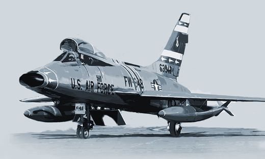 Maquette avion militaire : F-100F Super Sabre - 1:72 - Italeri 1398  01398