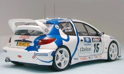 Maquette voiture de rallye - Peugeot 206 Wrc - 1/24 - Tamiya 24221