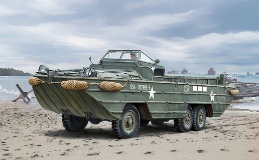 Maquette militaire : DUKW 2 1/2 tonnes version amphibie "D-Day" 1/72 - Italeri 7022
