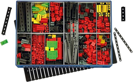 Coffret de pièces de maquette pour enfant : Creative box basic - Fischer Technik 554195