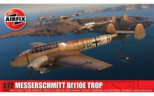 Maquette d'avion militaire : Messerschmitt Bf110E/E-2 TROP 1/72 - Airfix A03081A