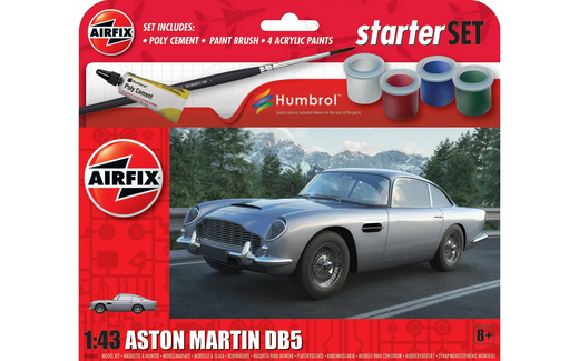 Maquettes voiture 4x4 : Starter set Aston Martin DB 1/43 - Airfix A55011